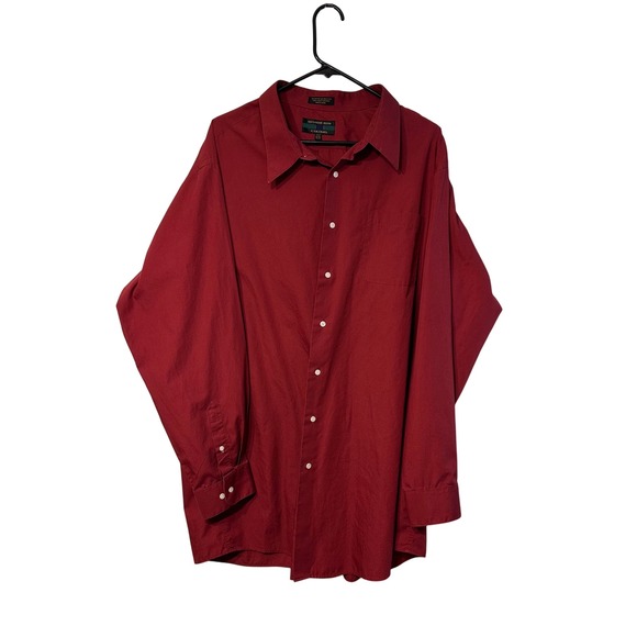 Alexander Julian Colours 3XLT Dress Shirt Long Sleeve Button Up Red Big & Tall - Picture 1 of 9